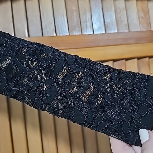 Black Long Lace Jump Dress - Picture 4 of 10